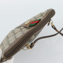 GUCCI GG Supreme Web Sherry Line Shoulder Bag PVC Beige 904 02 047 Auth BA13710-6