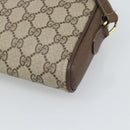 GUCCI GG Supreme Web Sherry Line Bag PVC Beige Gold 116 02 089 Auth BA13711-17