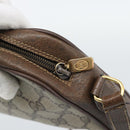 GUCCI GG Supreme Web Sherry Line Bag PVC Beige Gold 116 02 089 Auth BA13711-8