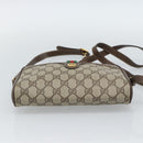 GUCCI GG Supreme Web Sherry Line Bag PVC Beige Gold 116 02 089 Auth BA13711-5
