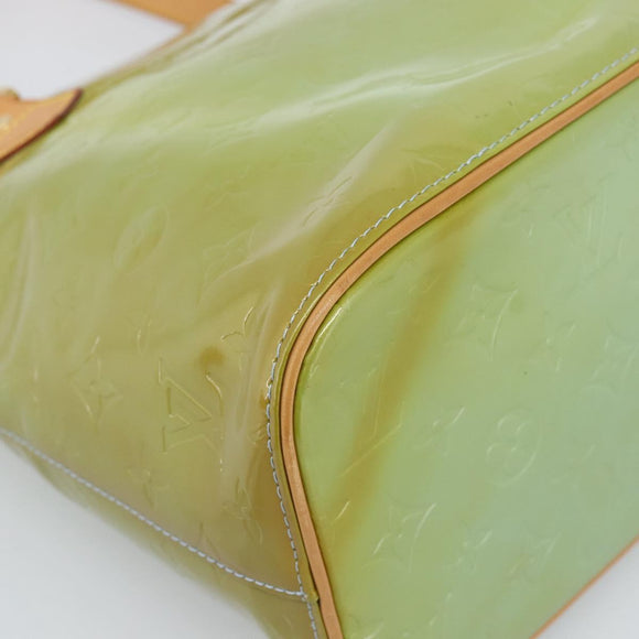 LOUIS VUITTON Monogram Vernis Houston Hand Bag Baby Blue M91005 LV Auth BA13714A