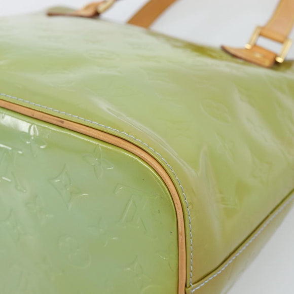 LOUIS VUITTON Monogram Vernis Houston Hand Bag Baby Blue M91005 LV Auth BA13714A