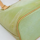 LOUIS VUITTON Monogram Vernis Houston Hand Bag Baby Blue M91005 LV Auth BA13714A-13
