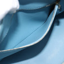 LOUIS VUITTON Monogram Vernis Houston Hand Bag Baby Blue M91005 LV Auth BA13714A-20