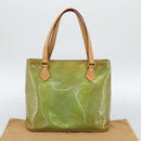 LOUIS VUITTON Monogram Vernis Houston Hand Bag Baby Blue M91005 LV Auth BA13714A-24