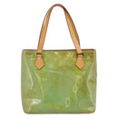 LOUIS VUITTON Monogram Vernis Houston Hand Bag Baby Blue M91005 LV Auth BA13714A-3