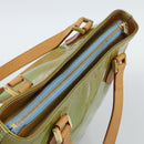 LOUIS VUITTON Monogram Vernis Houston Hand Bag Baby Blue M91005 LV Auth BA13714A-6