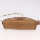 LOEWE Anagram Shoulder Bag Leather Black Gold Auth BA13716-5