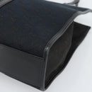 GUCCI GG Canvas Jackie Hand Bag Leather Black Silver 002 1065 Auth BA13717V-12