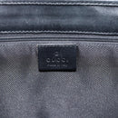 GUCCI GG Canvas Jackie Hand Bag Leather Black Silver 002 1065 Auth BA13717V-14