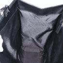 GUCCI GG Canvas Jackie Hand Bag Leather Black Silver 002 1065 Auth BA13717V-17