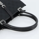 GUCCI GG Canvas Jackie Hand Bag Leather Black Silver 002 1065 Auth BA13717V-7