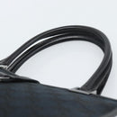 GUCCI GG Canvas Jackie Hand Bag Leather Black Silver 002 1065 Auth BA13717V-8