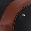 SAINT LAURENT Purse Shoulder Bag Nylon Black Gold Auth BA13718A-9