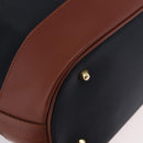 SAINT LAURENT Purse Shoulder Bag Nylon Black Gold Auth BA13718A-15