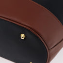 SAINT LAURENT Purse Shoulder Bag Nylon Black Gold Auth BA13718A-16