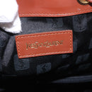 SAINT LAURENT Purse Shoulder Bag Nylon Black Gold Auth BA13718A-11