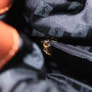 SAINT LAURENT Purse Shoulder Bag Nylon Black Gold Auth BA13718A-20