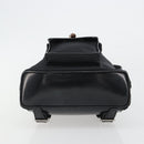 GUCCI Bamboo Hand Bag Nylon Black Silver 003 2852 0030 5 Auth BA13720-5