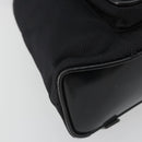 GUCCI Bamboo Hand Bag Nylon Black Silver 003 2852 0030 5 Auth BA13720-18