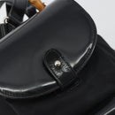 GUCCI Bamboo Hand Bag Nylon Black Silver 003 2852 0030 5 Auth BA13720-20