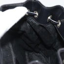 GUCCI Bamboo Hand Bag Nylon Black Silver 003 2852 0030 5 Auth BA13720-24