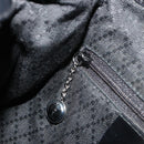 GUCCI Bamboo Hand Bag Nylon Black Silver 003 2852 0030 5 Auth BA13720-26