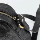 GUCCI GG Canvas Guccissima Shoulder Bag Leather Black Gold 201448 Auth BA13721A-14