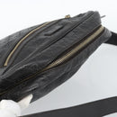 GUCCI GG Canvas Guccissima Shoulder Bag Leather Black Gold 201448 Auth BA13721A-6