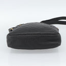 GUCCI GG Canvas Guccissima Shoulder Bag Leather Black Gold 201448 Auth BA13721A-9