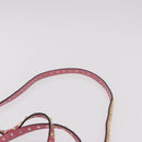 VALENTINO Studs Tote Bag Leather 2way Pink Gold Auth BA13725A-14