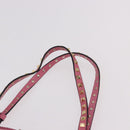 VALENTINO Studs Tote Bag Leather 2way Pink Gold Auth BA13725A-8