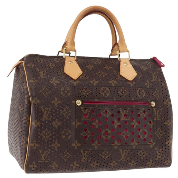 LOUIS VUITTON Monogram Perfo Speedy 30 Hand Bag M95180 LV Auth BA13727SAV
