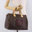 LOUIS VUITTON Monogram Perfo Speedy 30 Hand Bag M95180 LV Auth BA13727SAV-23