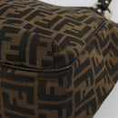FENDI Zucca Canvas Tote Bag Black Brown Auth BA13729V-10