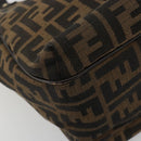 FENDI Zucca Canvas Tote Bag Black Brown Auth BA13729V-13