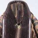 FENDI Zucca Canvas Tote Bag Black Brown Auth BA13729V-15