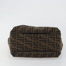 FENDI Zucca Canvas Tote Bag Black Brown Auth BA13729V-9