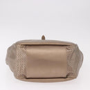 Salvatore Ferragamo Gancini Shoulder Bag Leather Gold Auth BA13730-6