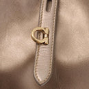 Salvatore Ferragamo Gancini Shoulder Bag Leather Gold Auth BA13730-9