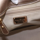 Salvatore Ferragamo Gancini Shoulder Bag Leather Gold Auth BA13730-19