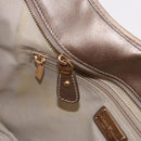 Salvatore Ferragamo Gancini Shoulder Bag Leather Gold Auth BA13730-22