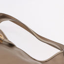Salvatore Ferragamo Gancini Shoulder Bag Leather Gold Auth BA13730-14