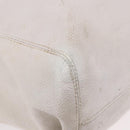 CHANEL Chain Tote Bag Caviar Skin White Gold CC Auth BA13731A-12