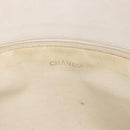 CHANEL Chain Tote Bag Caviar Skin White Gold CC Auth BA13731A-16