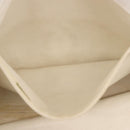 CHANEL Chain Tote Bag Caviar Skin White Gold CC Auth BA13731A-21