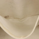 CHANEL Chain Tote Bag Caviar Skin White Gold CC Auth BA13731A-23
