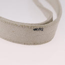 CHANEL Chain Tote Bag Caviar Skin White Gold CC Auth BA13731A-9