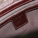 FENDI Zucca Canvas Mamma Baguette Shoulder Bag Black Brown Auth BA13733V-20