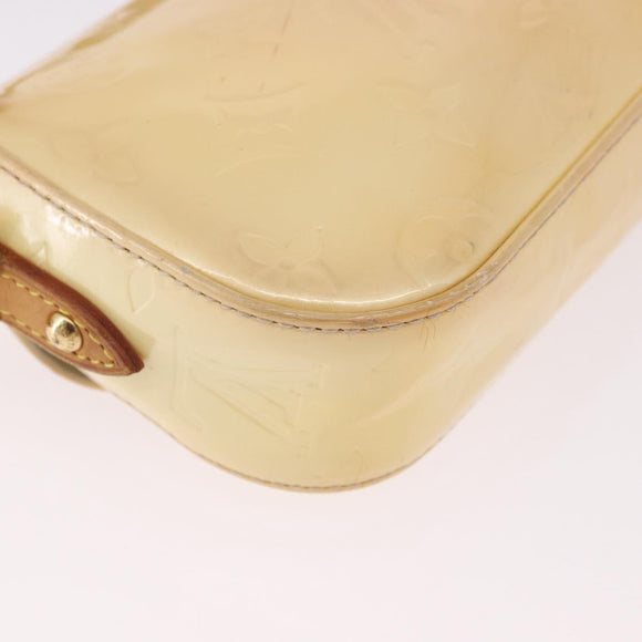 LOUIS VUITTON Monogram Vernis Malibu Street Bag Perle M91507 LV Auth BA13734